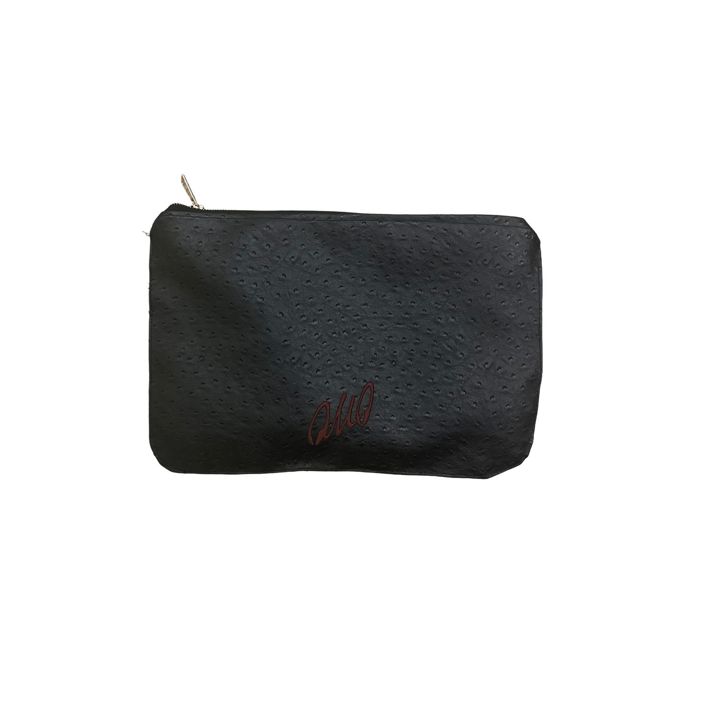 OMO Ostrich Leather Pouch